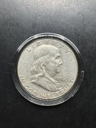 1963 Benjamin Franklin Silver Half Dollar