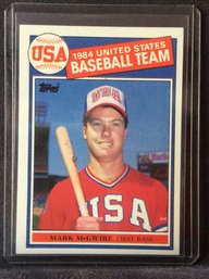 1985 Topps Mark McGwire Rookie Card - K