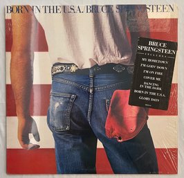 Bruce Springsteen - Born In The USA QC38653 VG Plus W/ Original Shrink Wrap And Hype Sticker