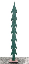 A Rustic Painted Pine Christmas Tree