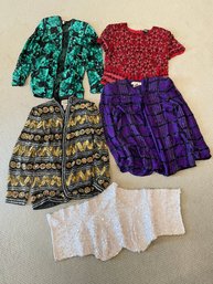 Collection Of Five Beaded Pieces Of Women's Clothing.