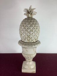 Crackled Pineapple Urn Decor