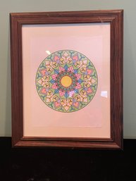 Colorful Mandala Art In Frame