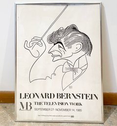 1980's Hirschfeld/Bernstein Museum Of Broadcasting Poster