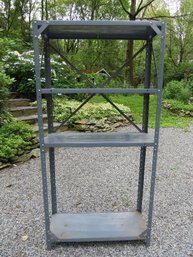 Gray Metal Shelving Unit - Lot 4 Of 4