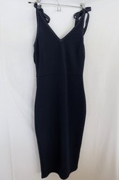 A Navy Shoulder Tie Dress By ASOS - Size 4