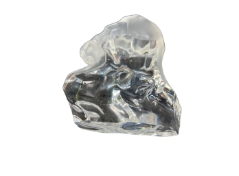 Frosted Crystal Art Glass Figurine - Imported From Japan