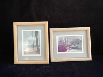 Signed And Dated Framed Photo Set Of Two