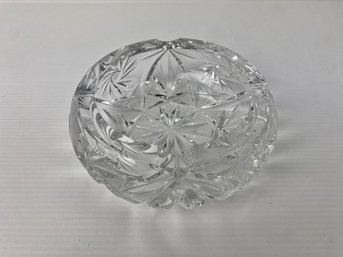 Vintage Cut Glass Ashtray