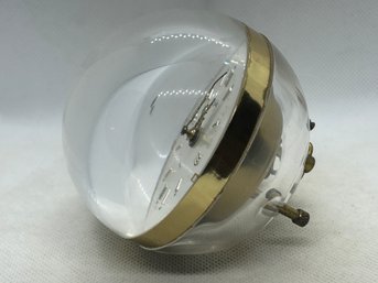 Rare Vintage 1950s Mid Century Modern BRADLEY LUCITE BALL CLOCK/DESK CLOCK