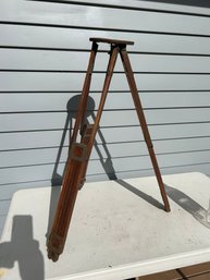 Fantastic Vintage Brass & Wood Tripod