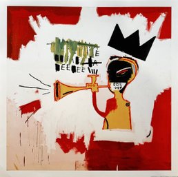 Jean-Michael Basquiat - Trumpet 1984 - Fine Art Print 28' X 28'