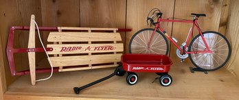 Radio Flyer Miniatures And French Bicycle