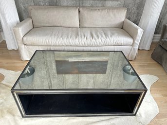 Restoration Hardware Large Mirrored Coffee Table, Purchased In 2004 For $1300