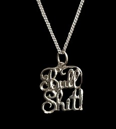 Sterling Silver BS Pendant And Chain