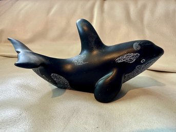 Boma Carved Soapstone Orca Killer Whale