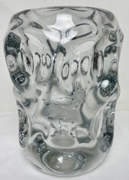 Signed French Art Vannes Glass Vase