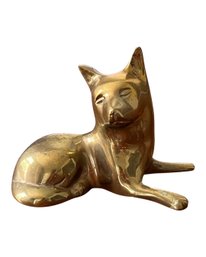 Vintage Brass Fox Or Dog