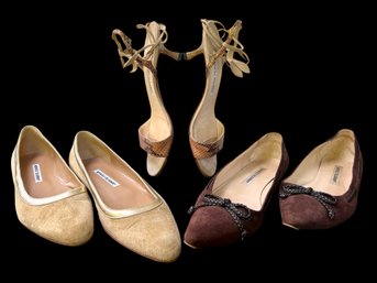 Fantastic Lot Of Manolo Blanik Shoes - Three Pairs