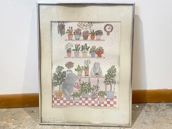 Plant Themed Lithograph