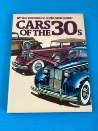 Cars Of The 30's Book