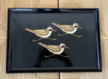 Large Mid Century Inlaid Tray By Couroc Of Monterey