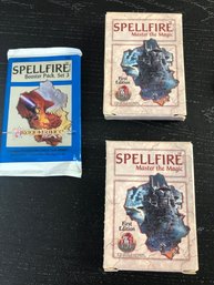 2 - Boxes First Edition Spellfire Master The Magic Decks (opened) & 1 Sealed Booster Pack.   Lot 175