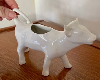 French White Porcelain Vintage Cow Creamer