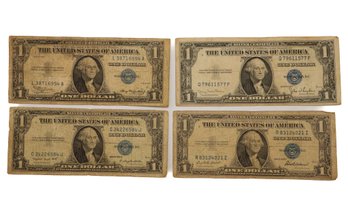 1935, 1935-D, 1935-F, 1935-G One Dollar Silver Certificates With Blue Seal