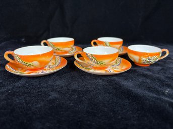Japanese Dragonware Cups & Saucers