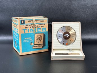 A Vintage Automatic Household Timer By Penncrest With Original Box