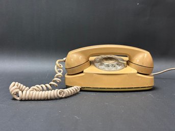 Vintage Rotary Dial Princess Phone In Beige