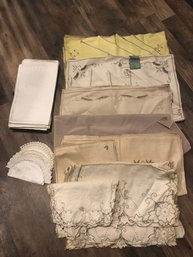 Beautiful Collection Of Vintage Table Linen