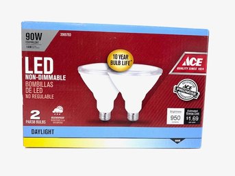New Old Stock Ace LED Non-dimmable Floodlight Bulb 2-pack