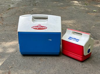 A Pair Of Playmate Coolers By Igloo