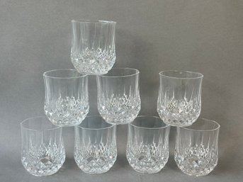 Eight Beautiful Cut Glass Lowball Glasses