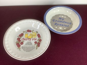 Pair Of Pie Dishes