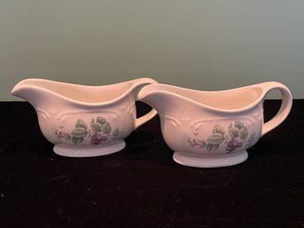 Pfaltzgraff Grapevine China Gravy Boats