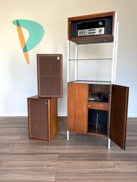 70s Sylvania Stereo Cabinet With Detached Speakers