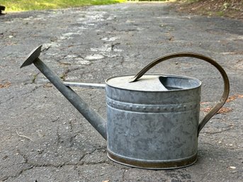 A Vintage Galvanized Watering Can