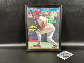 Vintage Pete Rose Memorabilia: Framed Sports Illustrated & Trading Card