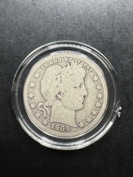 1909-D Barber Silver Quarter