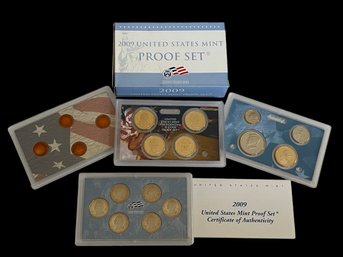 NIP- San Francisco 2009 United States Mint Proof Set 18 Coins Including Presidential Coins