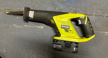 Working Ryobi P191 Reciprocal Saw, Battery Included LithiumHP 18v 54 Wh. LP/CVBC-B