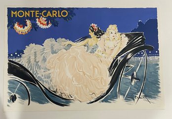 Louis Icart Lithograph Monte Carlo, Size  24X36