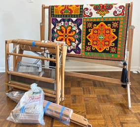 Vintage Looms And Weaving - Includes A LeClerc 'Dorothy' Portable Table Loom