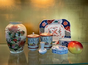 Collection Of Oriental Porcelain Items.