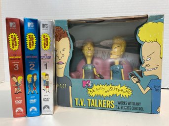 Bevis & Butt Head  The Mike Judge Collection , DVD's Set And MTV's T.V Talkers Figurines. (#45)