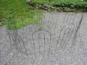 Green Metal Garden Fencing