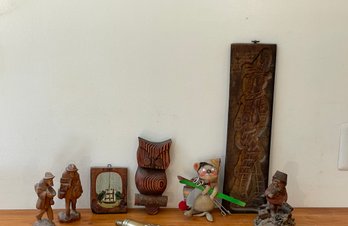 Carved Figurine Character Lot